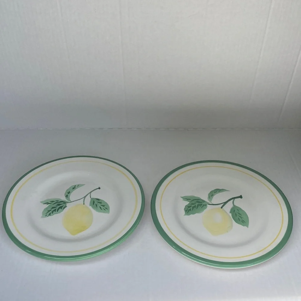 Williams Sonoma lemon salad plates